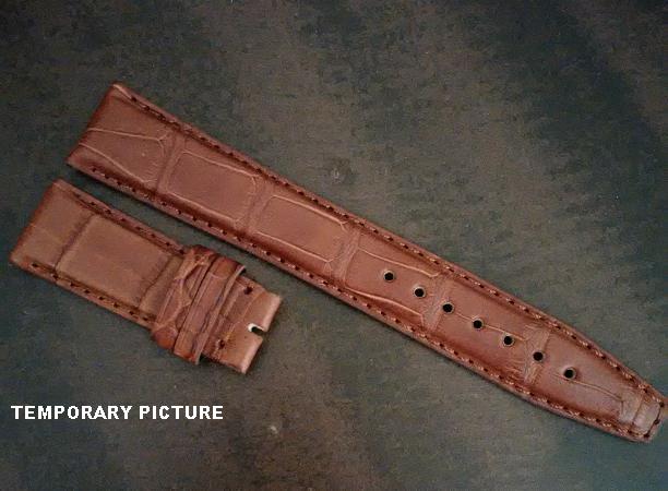 IWC Style Genuine Honey Alligator (for DEPLOYANT) Match Stitch