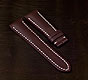 Breitling Style Brown Leather Strap with White Stitch