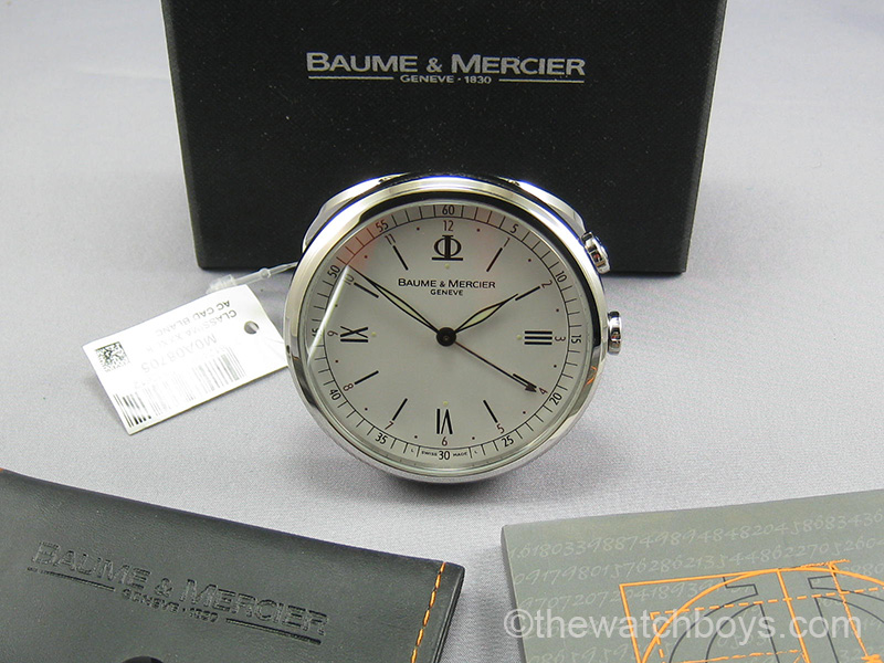 Baume et Mercier Quartz Alarm Clock (NEW) - Click Image to Close
