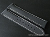 Omega Style Black Rubber Texture with White Stitch
