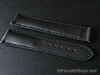 Omega Style Black Water Resistant Leather with Black Stitch