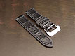 Vintage Black Alligator with Black Stitch