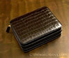 Quattro Watch Travel/Storage Case - Black Alligator Grain