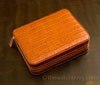 Quattro Watch Travel/Storage Case - Honey Alligator Grain