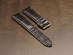 Breitling Style Genuine Black Alligator with Black Stitch