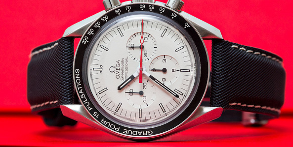 IWC Style Black Rubber Texture (for DEPLOYANT) Black Stitch - Click Image to Close