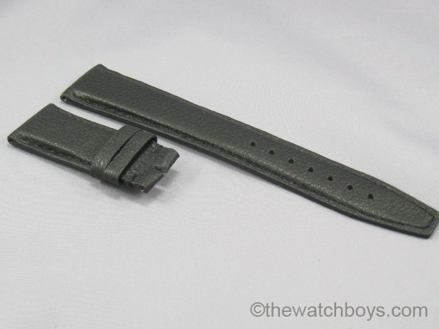 IWC Style Black Ultrasoft Calfskin (for DEPLOYANT) Black Stitch - Click Image to Close
