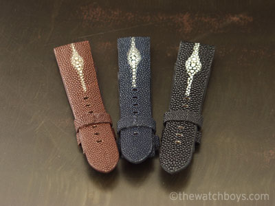 Dark Blue Stingray for Tang Buckle - Click Image to Close