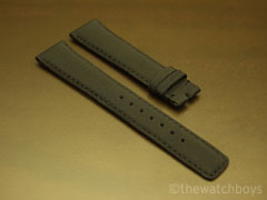 IWC Style Black Rubber Texture (Kevlar Look) with Black Stitch