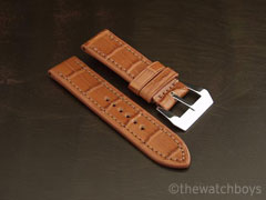 Vintage Honey Alligator with Matching Stitch